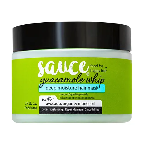 Vista 9 de SAUCE BEAUTY Mascarilla Capilar de Acondicionamiento Profundo (3.4 onzas líquidas) Mascarilla Capilar Guacamole Whip para Cabello Dañado y Control