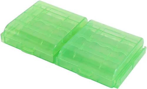Vista 2 de Caja de almacenamiento de batería de plástico duro transparente multifuncional para batería AA/AAA