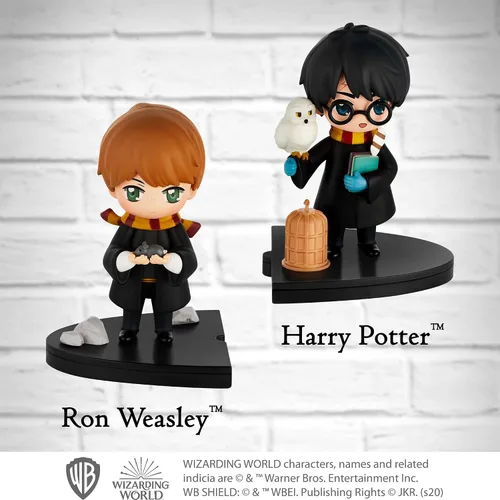 Vista 4 de P.M.I. Harry Potter - Figuras de 3.1 in con estampadores, colección premium, paquete de 2 cajas con ventana (S2)