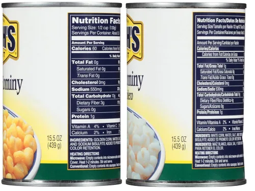 Vista 4 de Bush's Best Paquete variado de frijoles horneados dorados y frijoles blancos Hominy de 1 CT