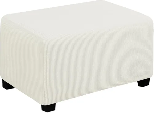 Vista 100 de Easy-Going Funda Elástica para Otomana Taburete de Almacenamiento Plegable Protector de Muebles Funda Rectangular Suave con Parte Inferior Elástica