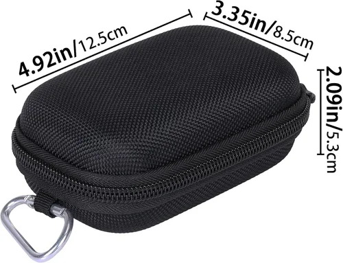 Vista 8 de Aenllosi Funda de almacenamiento rígida de repuesto compatible con cámara Canon PowerShot V10 Vlog, bolsillo de malla para cable de carga USB