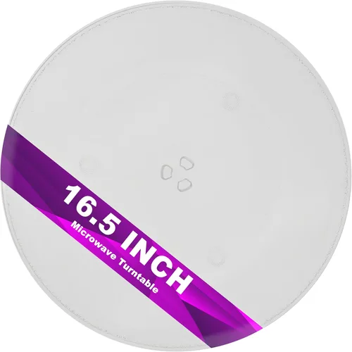 Vista 4 de Placa giratoria de vidrio pequeña de 9.6" para microondas - Compatible con Panasonic F06016D00XN & A06015G10XN, placa de reemplazo de 9-5/8
