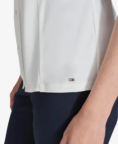Vista 4 de Tommy Hilfiger Blusa sin mangas con volantes para mujer