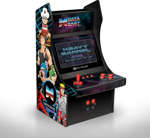 Vista 5 de My Arcade Data East Classics Mini Player - Mini gabinete de máquina arcade de 10 pulgadas, 34 juegos retro incluidos, barril pesado, ninja