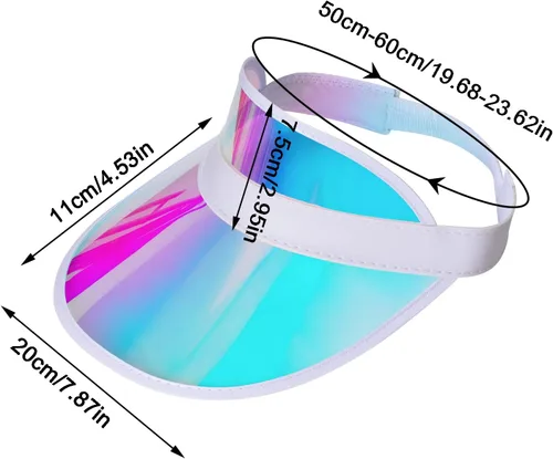 Vista 2 de Jmkcoz Paquete de 6 sombreros de visera para el sol, deportes, playa, tenis, golf, sombreros para mujeres y hombres