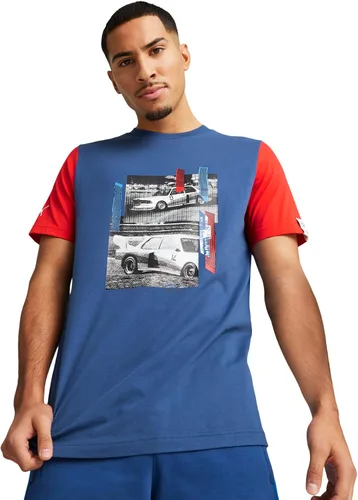 Vista 10 de PUMA Hombres BMW MMS Essentials Motorsport Tee Casual Tops Casual - Negro