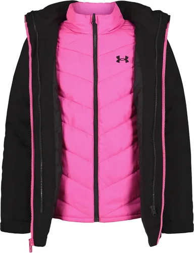 Vista 3 de Under Armour Girls' Westward 3-in-1 Jacket, Removable Hood & Liner, Windproof & Water Repellant
