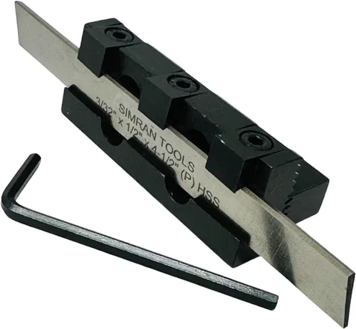 Vista 8 de SOPORTE PARA HERRAMIENTAS DE SEPARACIÓN CON CUCHILLA HSS DE 10 MM DE 3/32" X 1/2" X 10,16 CM Herramienta de precisión Producto de acero Libre
