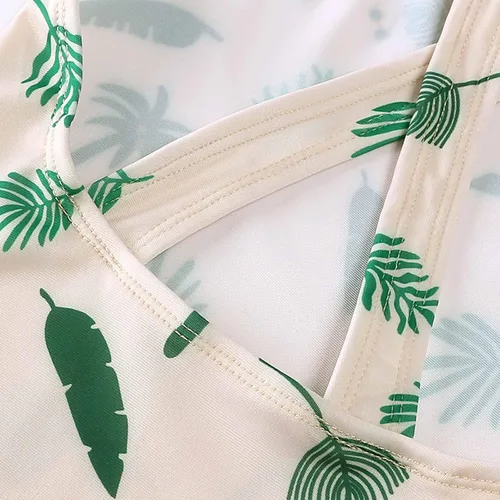 Vista 7 de Traje baño bebés y niñas Traje baño niños pequeños Traje baño Mangas Bikini surfear Traje de baño cremallera y Sombrero