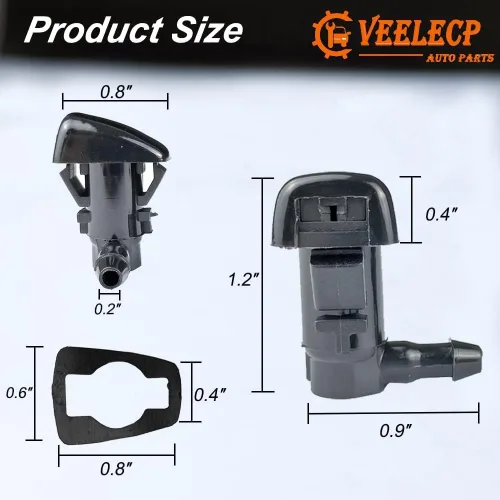 Vista 5 de 2 pulverizadores de boquilla para limpiaparabrisas compatibles con modelos Fusion Milan MKZ Select