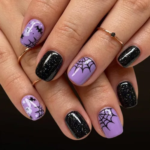 Vista 58 de CurvLife - Uñas postizas cuadradas cortas a presión, color blanco brillante Cuadrado Gradiente Blanco