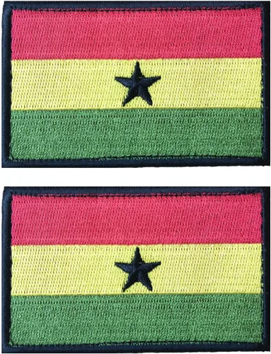 Vista 35 de 2 unidades AliPlus Parches de bandera de Afganistán bordados, parches tácticos militares de moral con gancho y bucle