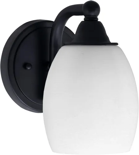 Vista 19 de Toltec Lighting Paramount - Aplique de pared de 1 luz, lámpara de pared para interiores, regulable, compatible con LED de base media, acabado