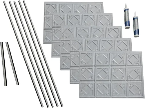 Vista 19 de FASÄDE Kit decorativo para salpicaduras de vinilo de estilo tradicional y patrón 4 de 15 pies cuadrados en bronce de las Bermudas