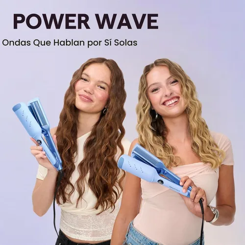 Vista 2 de Wavytalk Power Wave Hair Crimper, Ionic Hair Waver for Less Heat Damage Blue