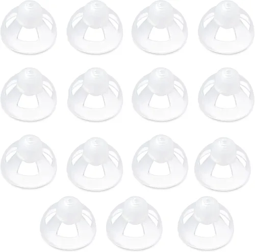 Vista 7 de Audífono para audífonos, cúpulas abiertas, transparentes, suaves, de silicona, cómodas, invisibles, 1 unidad, 0.236 in