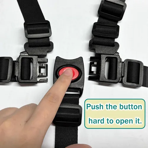 Vista 3 de Universal 5 Point High Chairs Safety Harness Strap Belt,Adjustable Harness Seatbelt Straps