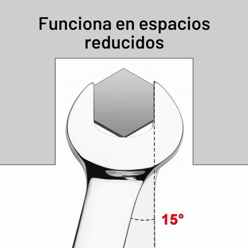 Vista 6 de Jetech - Llave combinada de trinquete de 10 mm, llave de carraca de grado industrial con trinquete de 12 puntas y 72 dientes, acero Cr-V forjado