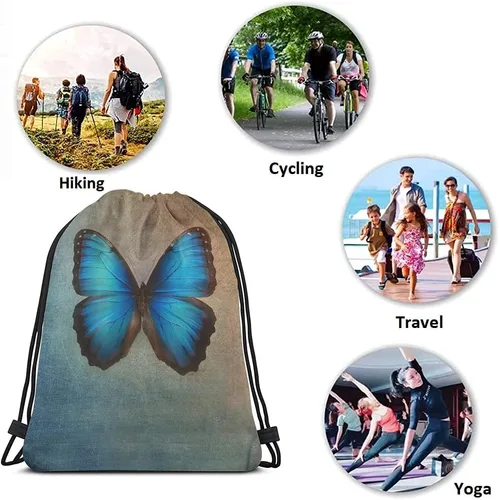 Vista 7 de Beabes No Drama Llama Cordón Bolsas Mochila Bolsa Gimnasio Saco Bolsa con Cordón, Multi-a37, Mochilas de viaje