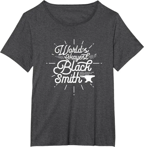 Vista 12 de Blacksmith Blacksmithing Forge Metalsmith Forging T-Shirt Asphalt Grey