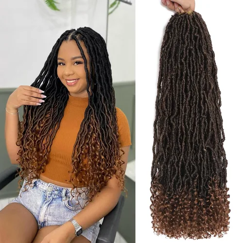 Vista 23 de Extensiones de cabello de ganchillo de 12 pulgadas de pelo sintético de ganchillo 1B, extensiones de cabello de ganchillo suaves