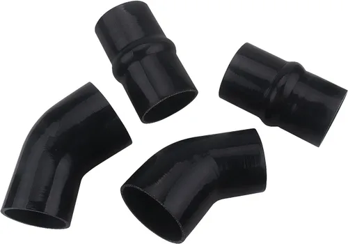Vista 4 de Kit de arranque intercooler de silicona resistente para Dodge Ram 5.9L diésel 1994 1995 1996 1997 1998 1999 2000 2001 2002 2002 (negro)