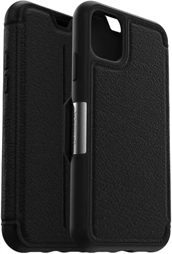 Vista 2 de OtterBox Strada Series - Funda para iPhone 11 Pro Max, color negro y peltre Sombra (NEGRO/PEWTER)