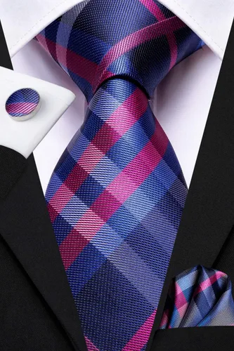 Vista 148 de Dubulle Corbata tejida de cachemira para hombre y gemelos de pañuelo para hombre, conjunto de gemelos para boda formal y negocios