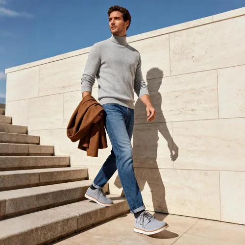 Vista 2 de Bruno Marc Zapatillas de malla para hombre Oxfords ligeras