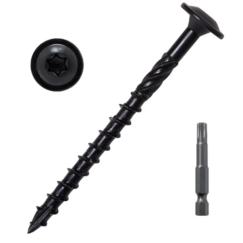 Vista 17 de LIONMAX Tornillos de retraso de 2-1/2 pulgadas, tornillo de madera estructural #14 x 2-1/2, 50 tornillos de construcción resistentes, resistentes a