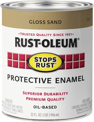 Vista 32 de Carbón gris brillante Rust-Oleum (7784502) contra el óxido 32 onzas, 7784502 Gris carbón brillante