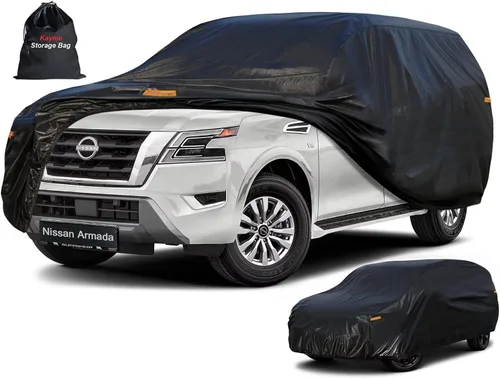 Vista 118 de Kayme Cubierta de auto SUV de 7 capas ajuste personalizado para BMW X1 (2009-2025), impermeable, para todo tipo de clima, para automóviles, cubierta