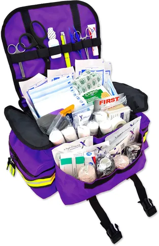 Vista 9 de Lightning X Small Medic First Responder EMT Trauma Bag Stocked First Aid Trauma Kit A (rosa)