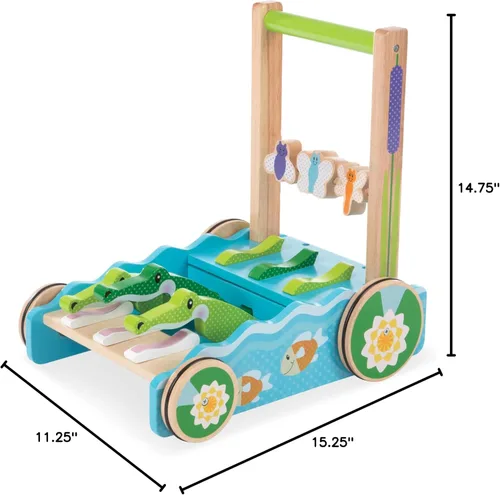 Vista 10 de Melissa & Doug - Juguete con patrón de bloques y tablas, juguete clásico, Azul claro