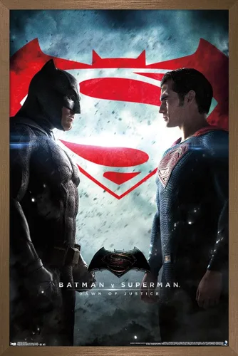 Vista 12 de Trends International DC Comics Movie - Batman v Superman - Póster de pared de una hoja, 14.725 x 22.375 pulgadas, versión enmarcada de madera