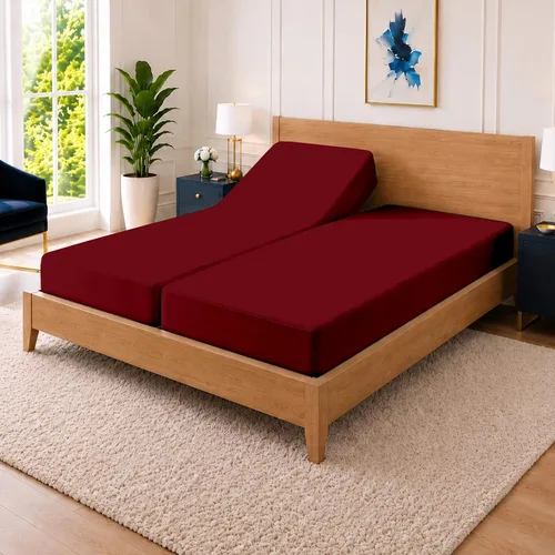 Vista 16 de SGI bedding Funda protectora de colchón impermeable con parte superior dividida tamaño Queen de 60 x 80 pulgadas, parte superior de 28 pulgadas