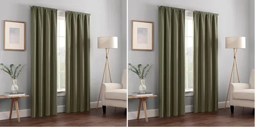 Vista 36 de ECLIPSE Kendall - Cortina térmica opaca moderna con bolsillo para cortinero, para dormitorio o sala de estar (1 panel), 42 x 54 pulgadas, alcachofa