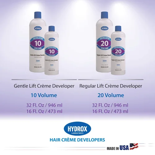 Vista 9 de Hydrox Desarrollador de crema de 10 volúmenes Gentle Lift, 16 onzas (individual)