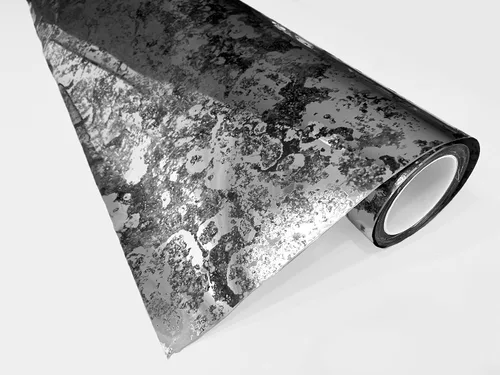 Vista 4 de Papel tapiz de vinilo autoadhesivo con espejo antiguo (120 x 52 pulgadas, plateado)