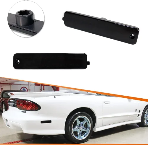 Vista 7 de ADIIL Lentes ahumadas oscuras ámbar LED de señalización de luces de señal de parachoques reflectoras compatibles con Pontiac Firebird Trans Am