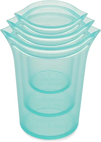 Vista 51 de Zip Top - Contenedores reutilizables de silicón 100 % platino