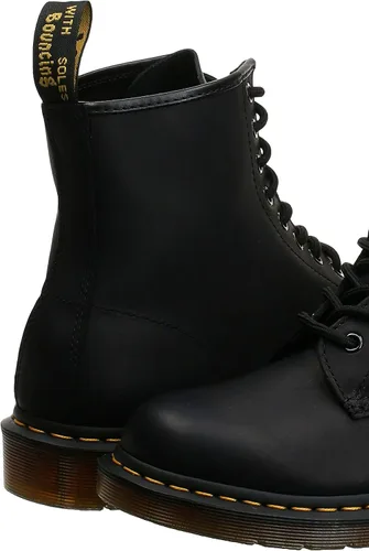 Vista 8 de Dr. Dr. Martens 1460 Original- Botas de cuero con 8 ojales, para hombre y mujer, negro, 6