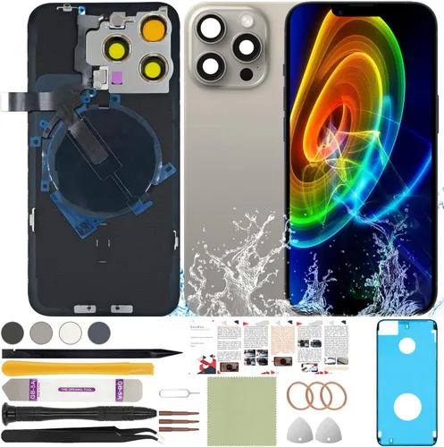 Vista 30 de Funda trasera de repuesto compatible con iPhone 8 de 4.7" + Herramientas profesionales (Gris espacial) Incluye herramientas profesionales, cinta