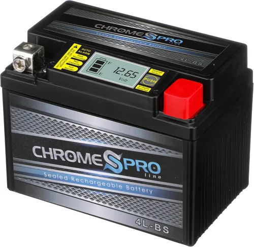 Vista 2 de Chrome Pro iGel YTX4L-BS sin mantenimiento, pantalla LCD, 50CCA, repuesto de batería de 12 V 3 Ah para ATV, motocicleta, motos acuáticas, scooter