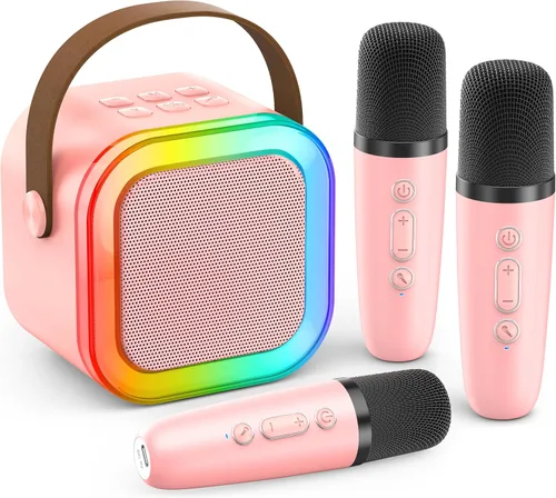 Vista 12 de Mini máquina de karaoke para niños y adultos, 2026, los mejores regalos de cumpleaños para niñas y niños de 3, 4, 5, 6, 7, 8 años, juguetes