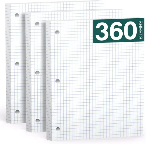 Vista 13 de Note Pads 8 X 10.5 Loose Leaf Paper, 200 Sheets, 3 Hole Punched Lined Paper, College Ruled 8 X 10.5 Notebooks, 10-1/2" X 8 Binder Writing Pads