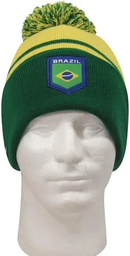 Vista 4 de COUVER Gorro con pompón de equipo de fútbol