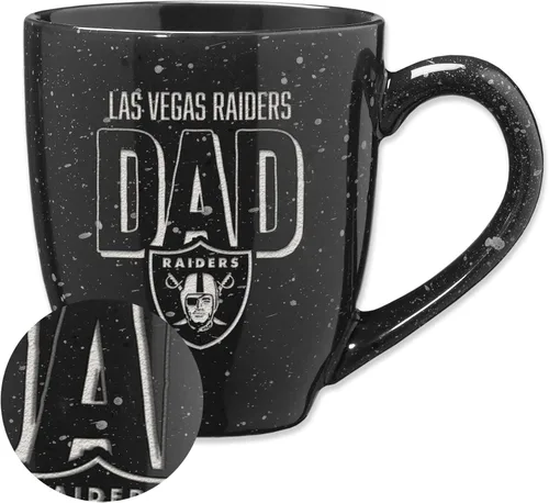 Vista 67 de Rico Industries NFL Football #1 Dad 16 oz Team Color Laser Engraved Ceramic Coffee Mug