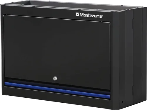 Vista 16 de Sistema de almacenamiento de herramientas de garaje Montezuma - Gabinete base apilable con bloqueo de 2 puertas de 30.5 x 24 pulgadas con pestillos